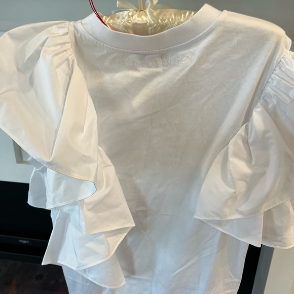 Alexander McQueen asymmetrical cotton blouse size 42 - Picture 5 of 6